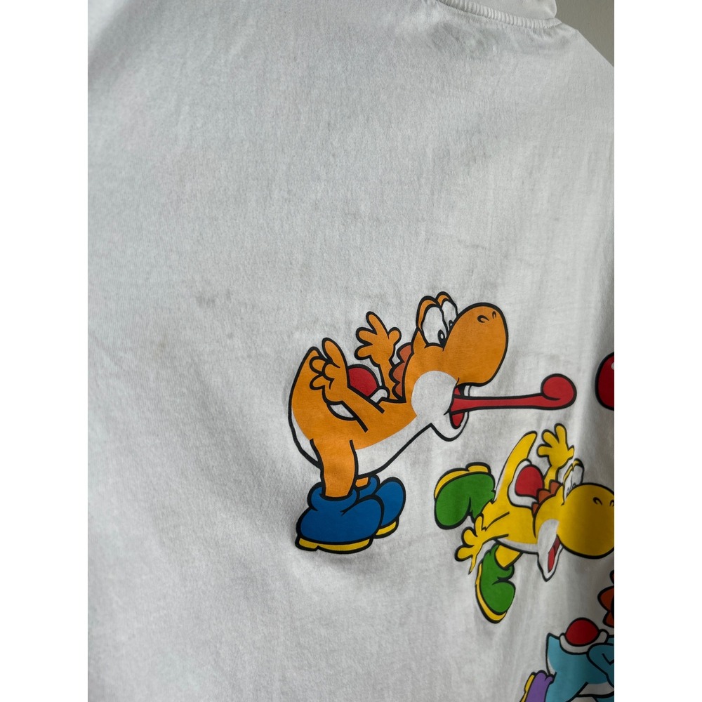 Super Nintendo World Universal Studios White Yoshi Graphic T-Shirt Mens XL - Picture 12 of 14